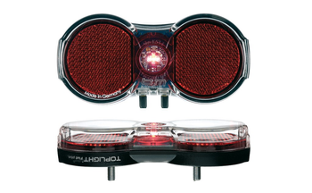 Busch & Müller Batterie-Rücklicht TOPLIGHT FLAT PERMANENT rot/klar - Produktbild - 1