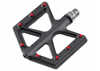 absolut Pedale D213 Plattformpedale Carbon-Fiber - schwarz/rot - Produktbild - 1