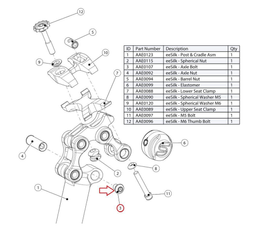 Cane Creek Eesilk Axle Bolt Ti, 4Mm Drive - Produktbild - 1