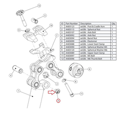 AAE0107---1-367569.jpg Cane Creek Eesilk Axle Bolt Ti, 4Mm Drive - Produktbild - 1