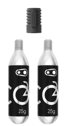 Crankbrothers CO2 Kartuschen 25g, mit Gewinde + Aufsatz, (VE/2) - Produktbild - 1