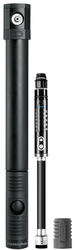 Crankbrothers Klic HV Handpumpe/CO2-Pumpe, analoges Manometer, inkl. Rahmenhalter, Midnight Edition black - Produktbild - 1