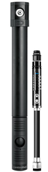 Crankbrothers Klic HV Handpumpe Midnight Edition Schwarz Analoges Manometer inkl Rahmenhalter - Produktbild - 1 Crankbrothers Klic HV Handpumpe Midnight Edition Schwarz Analoges Manometer inkl Rahmenhalter - Produktbild - 1