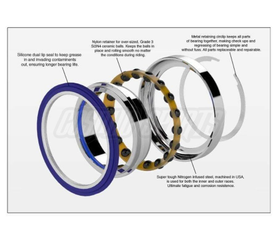 Enduro Bearings 6801 CXD LLB CN XD-15 Ceramic Lager, 12x21x5 - Produktbild - 1
