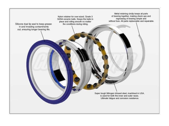 Enduro Bearings CXD MR 15267 LLB CN XD-15 Ceramic Lager, 15x26x7 - Produktbild - 1