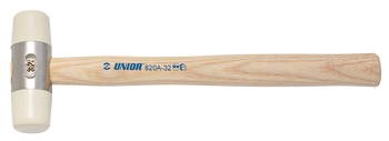 Unior 820A Schonhammer mit Holzstiel und wechselbaren Köpfen, 27mm - Produktbild - 1