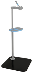 Bodenplatte für Montageständer 1693B Stahl, 572x572x12mm, 1693.4B - Produktbild - 1