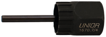 Unior 1670.7/4 Zahnkranzabzieher mit Führung für Shimano-Kassettenkränze - Produktbild - 1