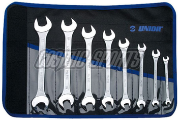 Unior 110/1CT Doppelgabelschlüssel-Set in Rolltasche, 6-22mm - Produktbild - 1