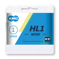 KMC HL1 Wide Fahrradkette Silber 100-Glieder 1-fach - Produktbild - 1