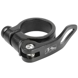 25-98-91-374288-374288.jpg Messingschlager Sattelstützklemme 31,8 mm schwarz mit Schnellspanner – robuste Klemmlösung für sicheres Fahrgefühl bei Nubuk Bikes - Produktbild - 1