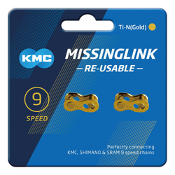 KMC Verschlussglied 9RTi-N Gold 2-Sets 9-fach - Produktbild - 1