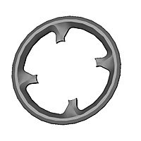 Specialized CHG VADO/COMO (GEN.1), CHAINRING GUARD, 48T, PLASTIC, W/O BOLTS (USE W/ S220500002) Black One Size - Produktbild - 1