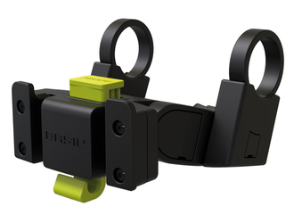 Halter Basil f. Vorderradkorb Klickfix schwarz, Lenkerbefestigung Ø 22-31,8mm - Produktbild - 1