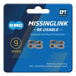 KMC Verschlussglied 9R EPT silber 2-Sets 9-fach - Produktbild - 1