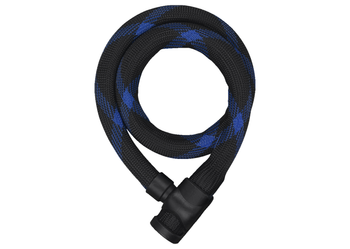 Abus Steel-O-Flex-Schloss IVERA Steel-O-Flex 7200 schwarz/blau 85cm inkl. Halter - Produktbild - 1