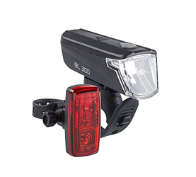 Büchel Lichtset vorne + hinten BL 300 + Mini LED Batterieleuchtenset LED 30 Lux - Produktbild - 1