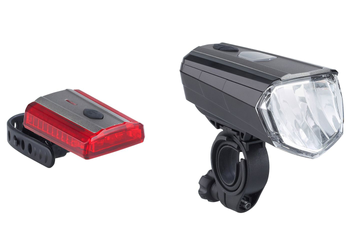 Büchel Lichtset vorne + hinten Sky Valley + 3D Lite Alu schwarz 100 Lux - Produktbild - 1