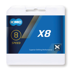 KMC X8 silber/grau 114-Glieder 7/8-fach - Produktbild - 1