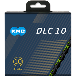 KMC X-10 SL DLC Super Light 116-Glieder 10-fach - schwarz/grün - Produktbild - 2