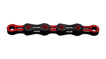 KMC X-10 SL DLC Super Light 116-Glieder 10-fach - schwarz/rot - Produktbild - 1