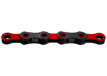 KMC DLC Fahrradkette 12-fach 126 Glieder schwarz rot - Produktbild - 1