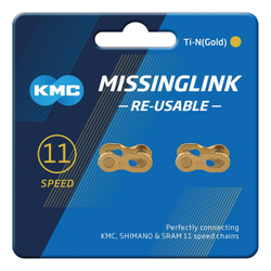 KMC Verschlussglied 11R Ti-N Gold 2-Sets Shimano/SRAM/KMC 11-fach - Produktbild - 1