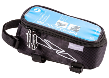M-WAVE Handytasche Rotterdam Top XL 185x85x95mm spritzwassergeschützt schwarz/grau - Produktbild - 1