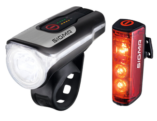 Sigma Akku-Beleuchtungsset AURA 80 USB & BLAZE 80 lx StVZO schwarz - Produktbild - 1