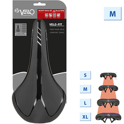 VELO Sattel RACE 3D Größe M schwarz/weiß 280x147mm - Produktbild - 2