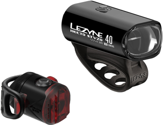 LEZYNE LICHTSET VORNE + HINTEN HECTO DRIVE 40 + FEMTO - SCHWARZ - Produktbild - 1
