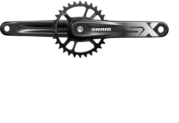 Kurbelgarnitur SRAM SXEagle PowerSpl.165mm 11/12f o.Lager,alu,sw,32 Z.X-Sync2,DM - Produktbild - 1