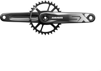 Kurbelgarnitur SRAM SXEagle PowerSpl.165mm 11/12f o.Lager,alu,sw,32 Z.X-Sync2,DM - Produktbild - 2