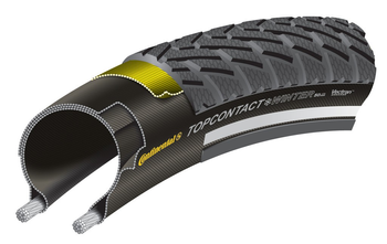 Continental Top CONTACT II Winter Premium Reflex Faltreifen 700x42C | 28x1.60 für sicheren Halt bei Kälte - Produktbild - 1