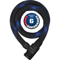 Abus Spiralkabelschloss IVERA Cable 7220 schwarz/blau 85cm - Produktbild - 3