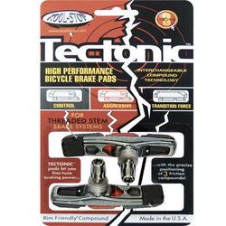 Kool Stop Bremsschuh V-Brake Tectonic Silver Triple Compound tauschbar 58 mm - Produktbild - 2