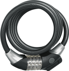 Abus Spiralkabelschloss Raydo Pro 1450 schwarz 185cm inkl. TexKF - Produktbild - 2