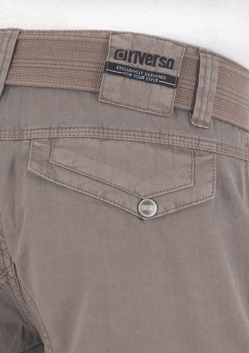 riverso Kurze Hosen Herren Cargo Shorts mit Gürtel Regular Fit RIVAnton