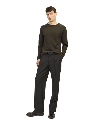 Jack & Jones Herren Sweater Pullover mit Rundhals Ausschnitt JJEHILL