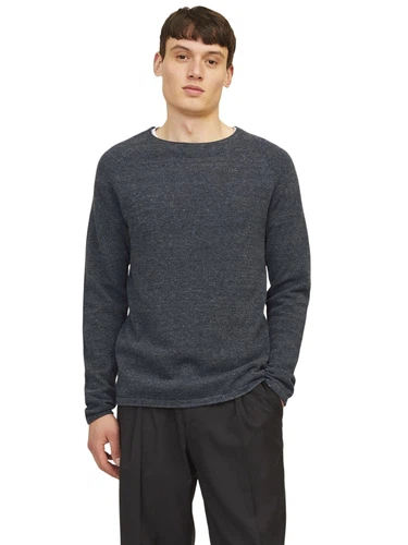 Jack & Jones Herren Sweater Pullover mit Rundhals Ausschnitt JJEHILL