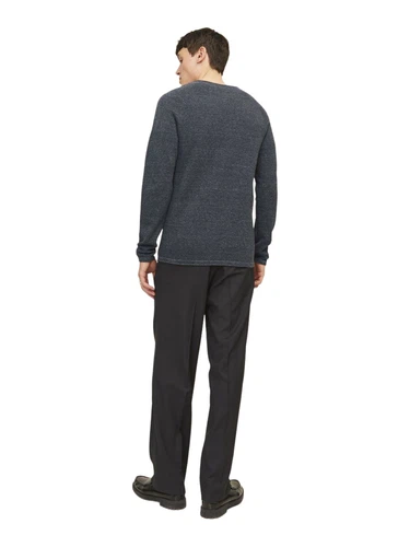 Jack & Jones Herren Sweater Pullover mit Rundhals Ausschnitt JJEHILL
