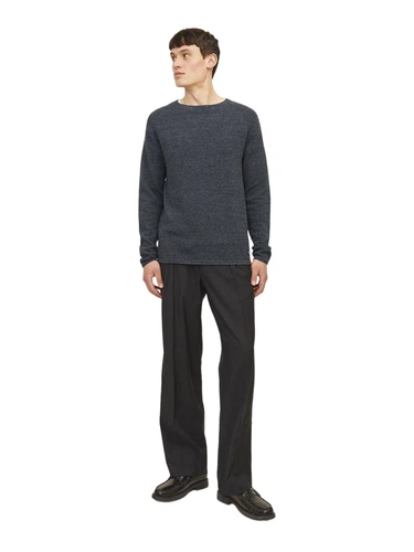 Jack & Jones Herren Sweater Pullover mit Rundhals Ausschnitt JJEHILL