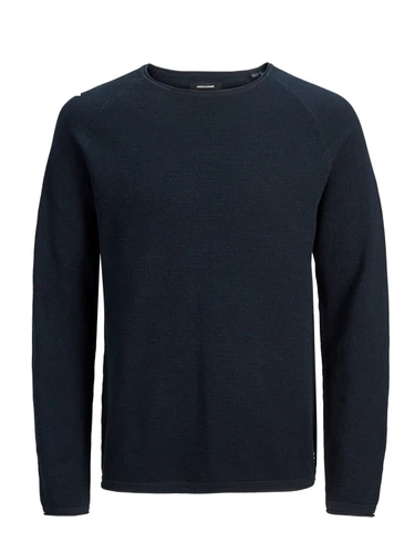 Jack & Jones Herren Sweater Pullover mit Rundhals Ausschnitt JJEHILL