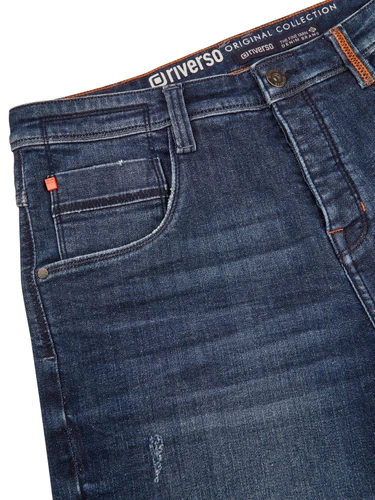 riverso Jeans Shorts Herren Stretch Kurz Regular Fit RIVTom