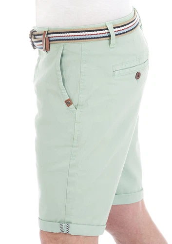 riverso Kurze Hosen Herren Chino Shorts Kurz mit Gürtel RIVKlaas Regular Fit
