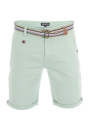 riverso Kurze Hosen Herren Chino Shorts Kurz mit Gürtel RIVKlaas Regular Fit