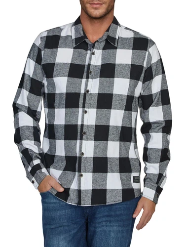 riverso Flanellhemd Herren langarm Kariert Regular Fit RIVArne