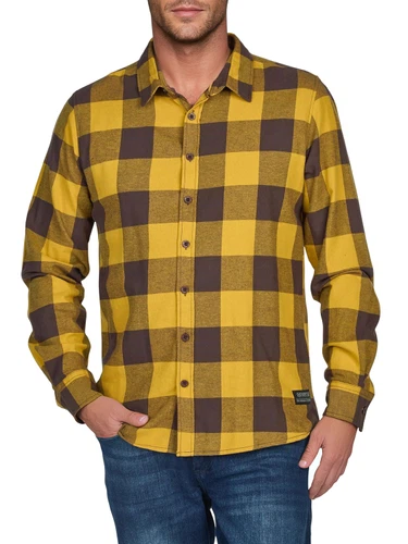 riverso Flanellhemd Herren langarm Kariert Regular Fit RIVArne