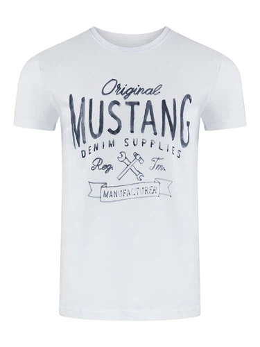 Mustang Herren T-Shirt Mehrfarbig Rundhals Regular Fit S bis 6XL