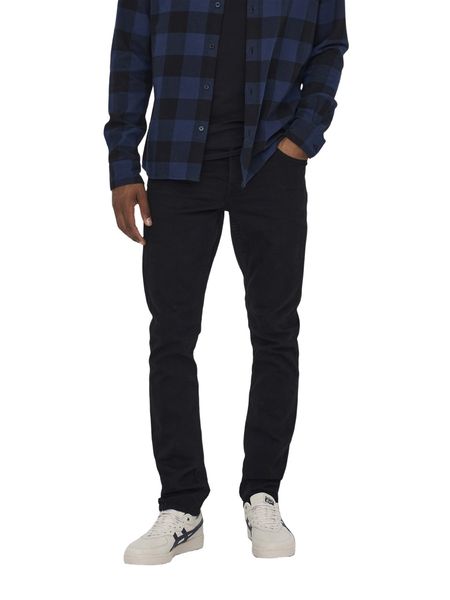 Only & Sons Herren Jeans ONSLOOM BLACK DCC 0448 - Slim Fit - Schwarz - Black Denim 725818